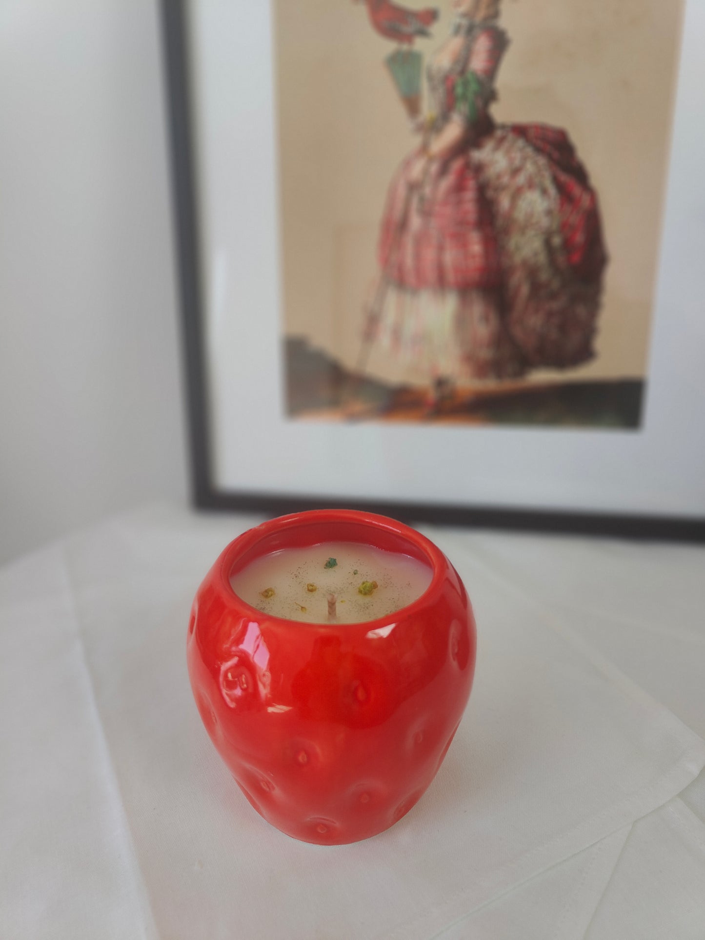Bougie fraise parfum d'été