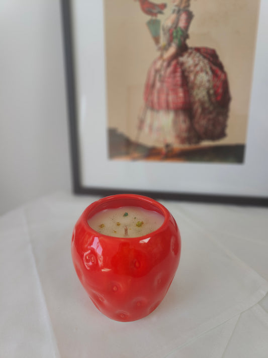 Bougie fraise parfum d'été