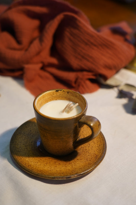 Bougie parfumée en grès